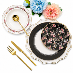 Elite 18-Piece Plate Set | Complete Tableware Set for Stylish Dining