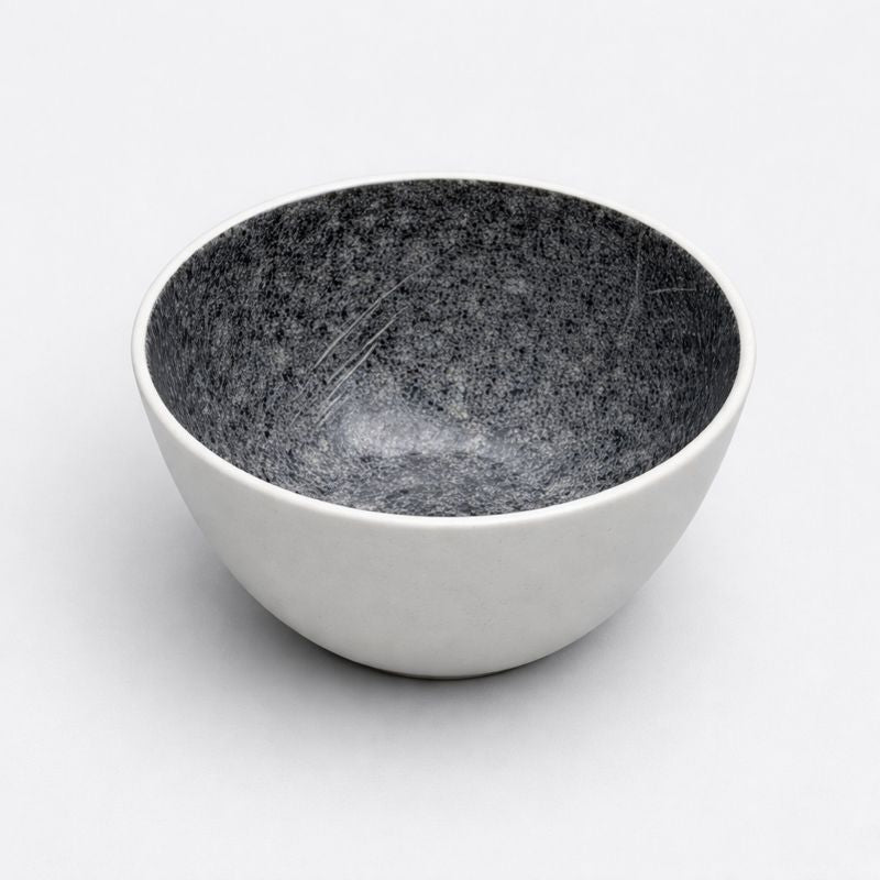 Ceramic Bowl Grey Stoneware Compact and stylish - Habitt