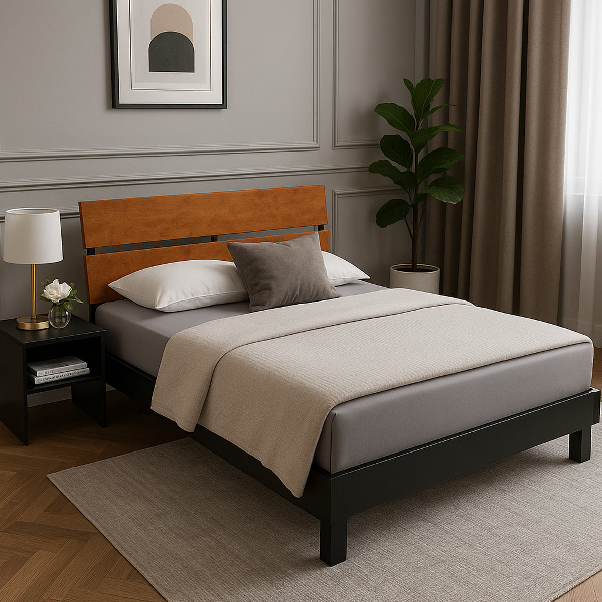 Shane - Bed & Dresser with Padding