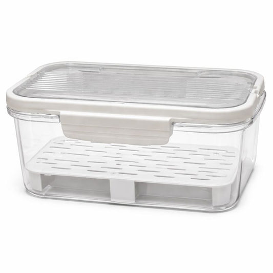 Acrylic Fridge Storage Box Medium – Clear Refrigerator Organizer with Lid