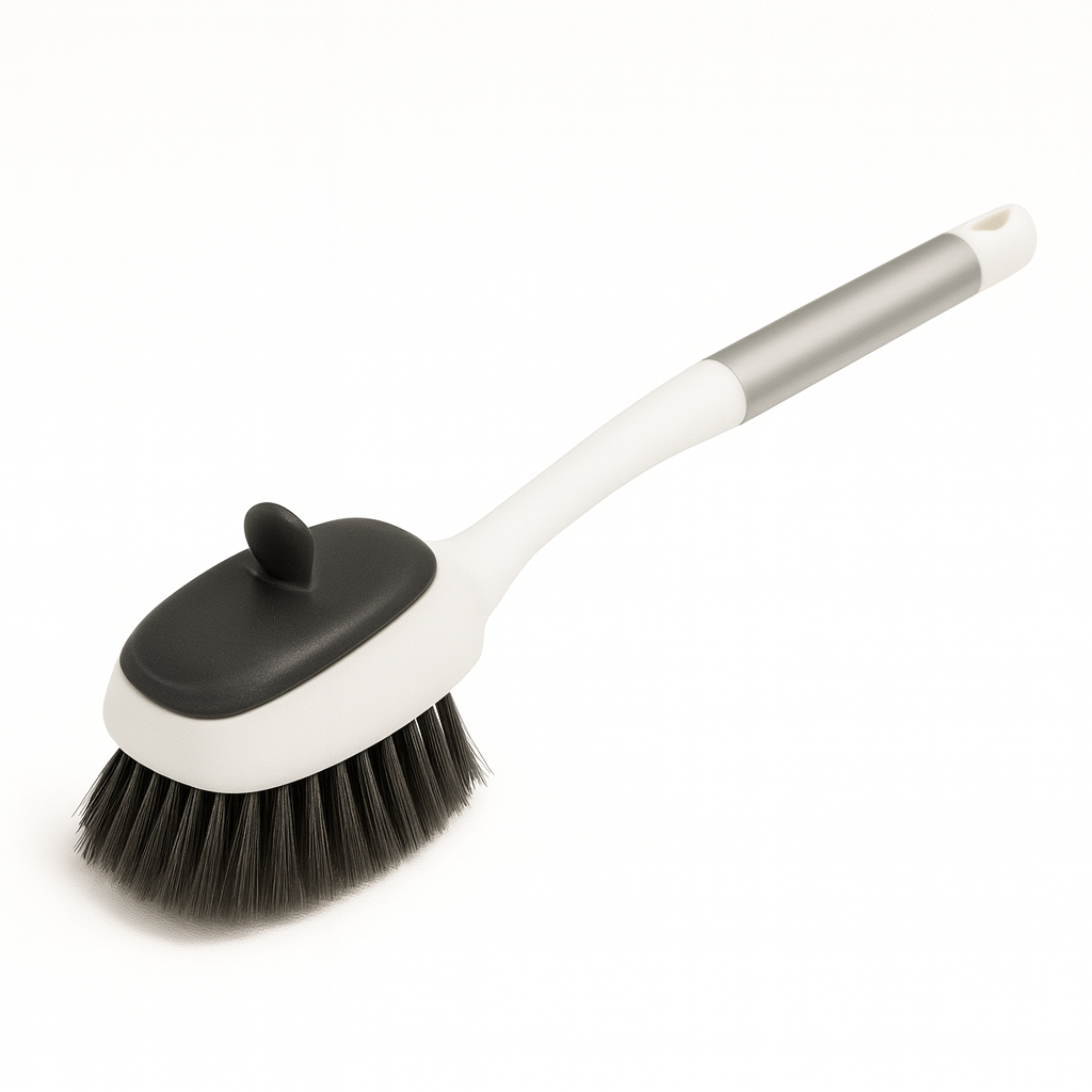 Aluminum Commode Brush with Curved Handle for Hygienic & Deep Cleaning