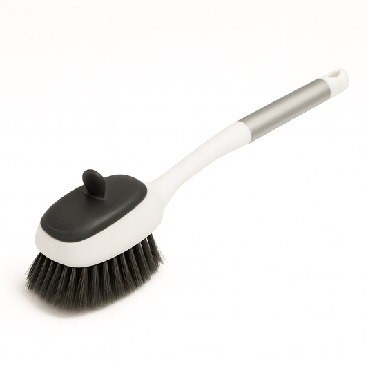Aluminum Commode Brush with Curved Handle for Hygienic & Deep Cleaning