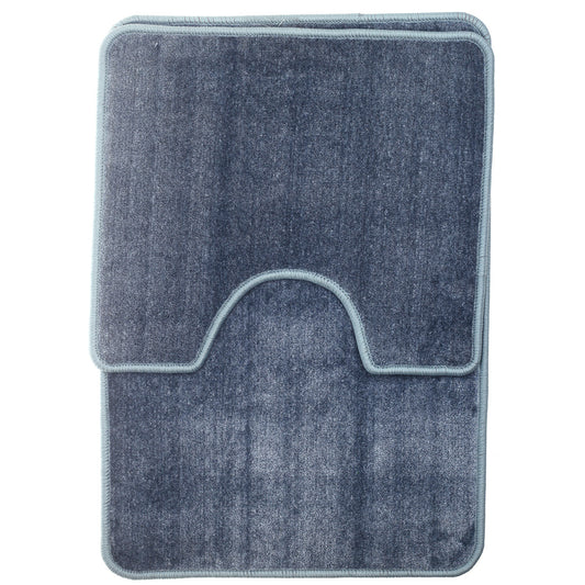 Festival 2-Piece Bath Mat Set – Soft & Absorbent | Dark Blue