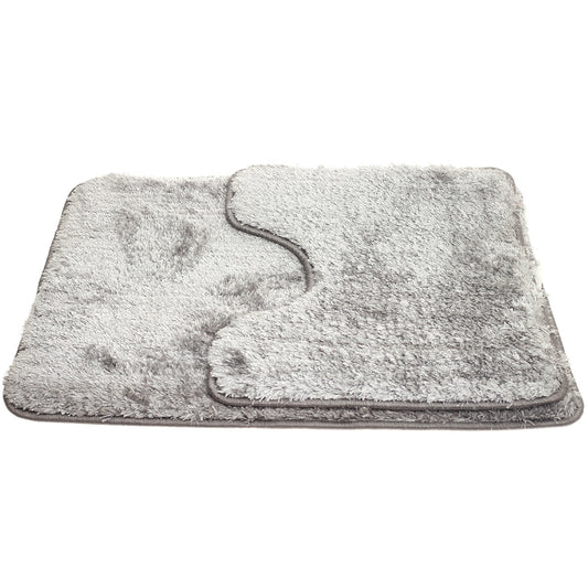 Gallant 2-Piece Bath Mat Set – Ultra Plush & Non-Slip | Grey