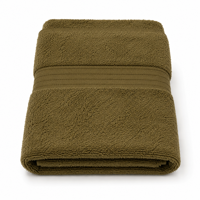 Army Green Face Towel 500 GSM (30x30 cm)