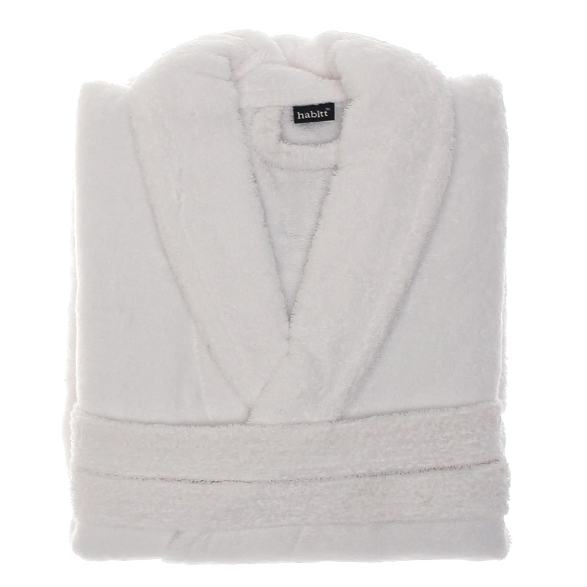 Luxury White Bathrobe – 450 GSM, Medium Size