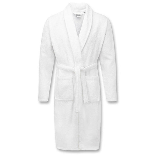 Classic White Bathrobe – 450 GSM, Small Size