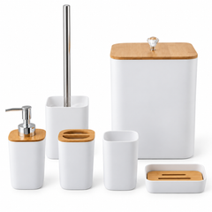 Bathroom Set 6-Piece ABS Round