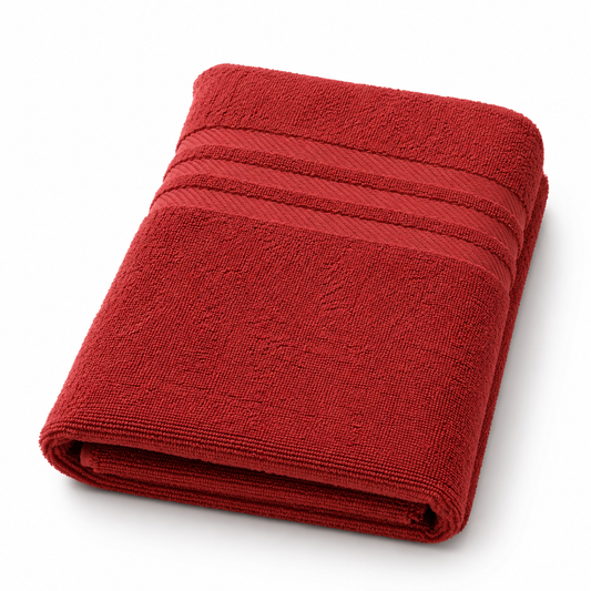 Maroon Bath Towel (70x140 cm)