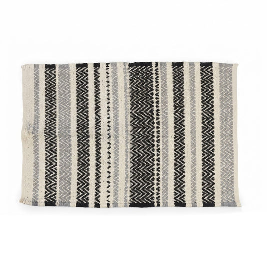 Black Chevron Daree 24x36 Inch