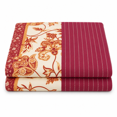 Harley Bedding Set of 8 Pcs | Elegant Floral Printed Complete Bed Set