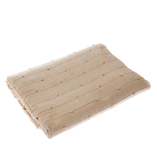 White Textures Bed Cover 94x102"