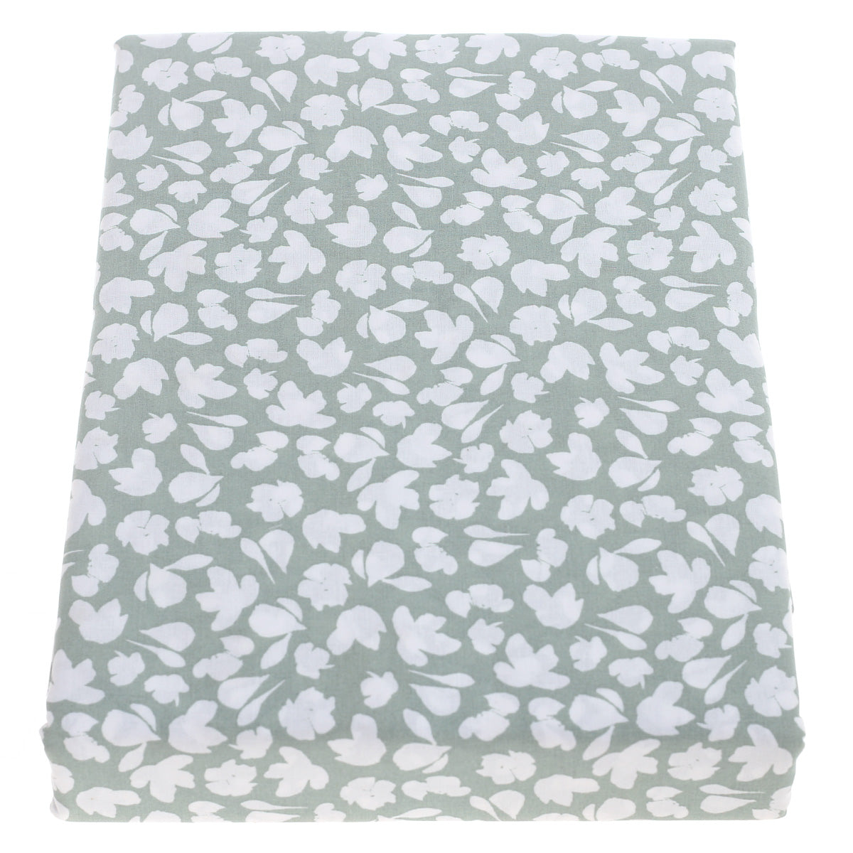 Green Floral Double Bed Sheet 96x102"