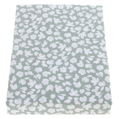 Green Floral Double Bed Sheet 96x102"