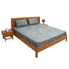 Double Bed Sheet 96x102 with 2 Pillow Covers - Habitt