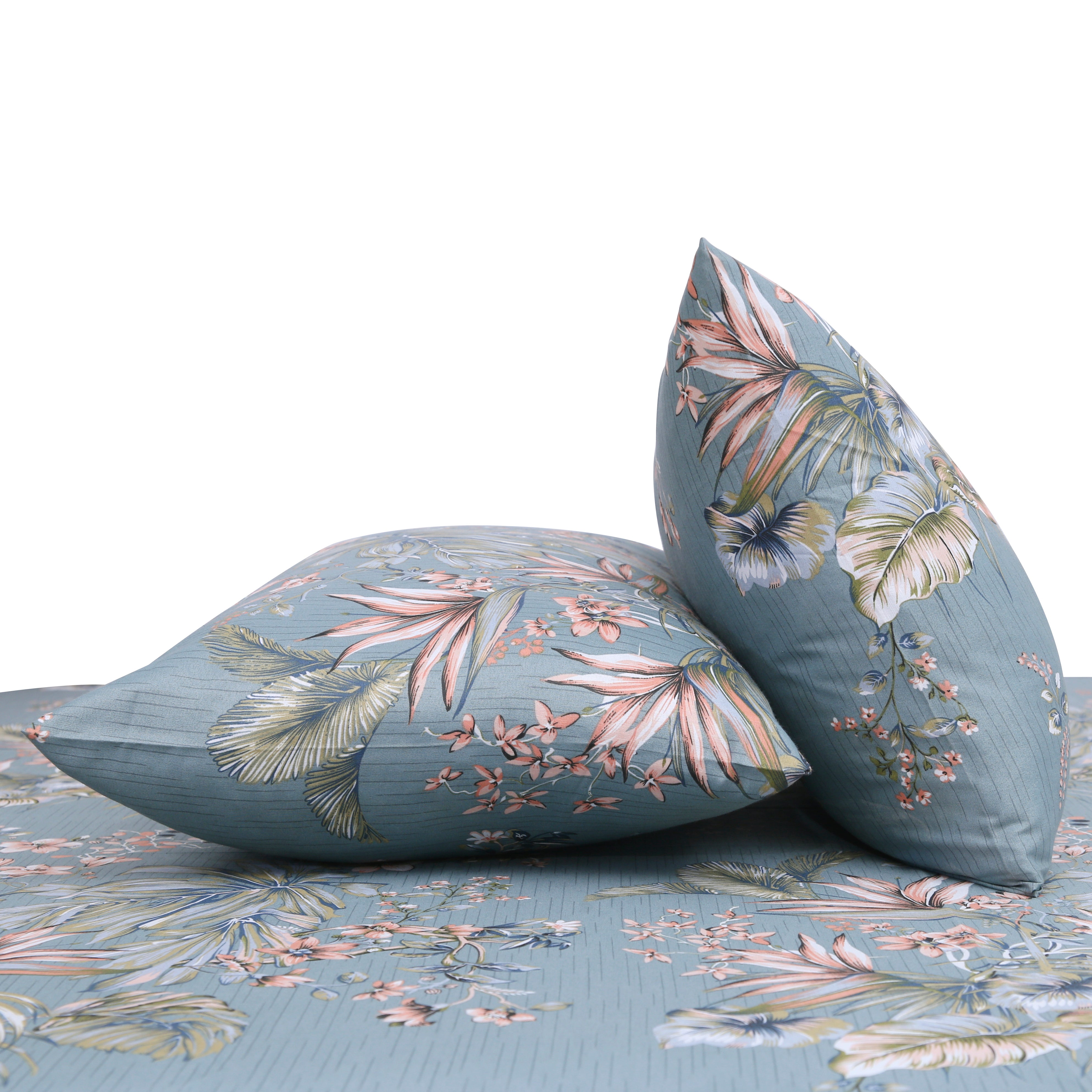 Double Bed Sheet 96x102 with 2 Pillow Covers - Habitt