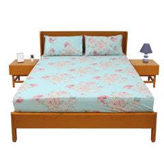Double Bed Sheet 96x102 with 2 Pillow Covers - Habitt