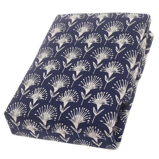 Blue Flora Double Quilt Cover 90x96" Cotton