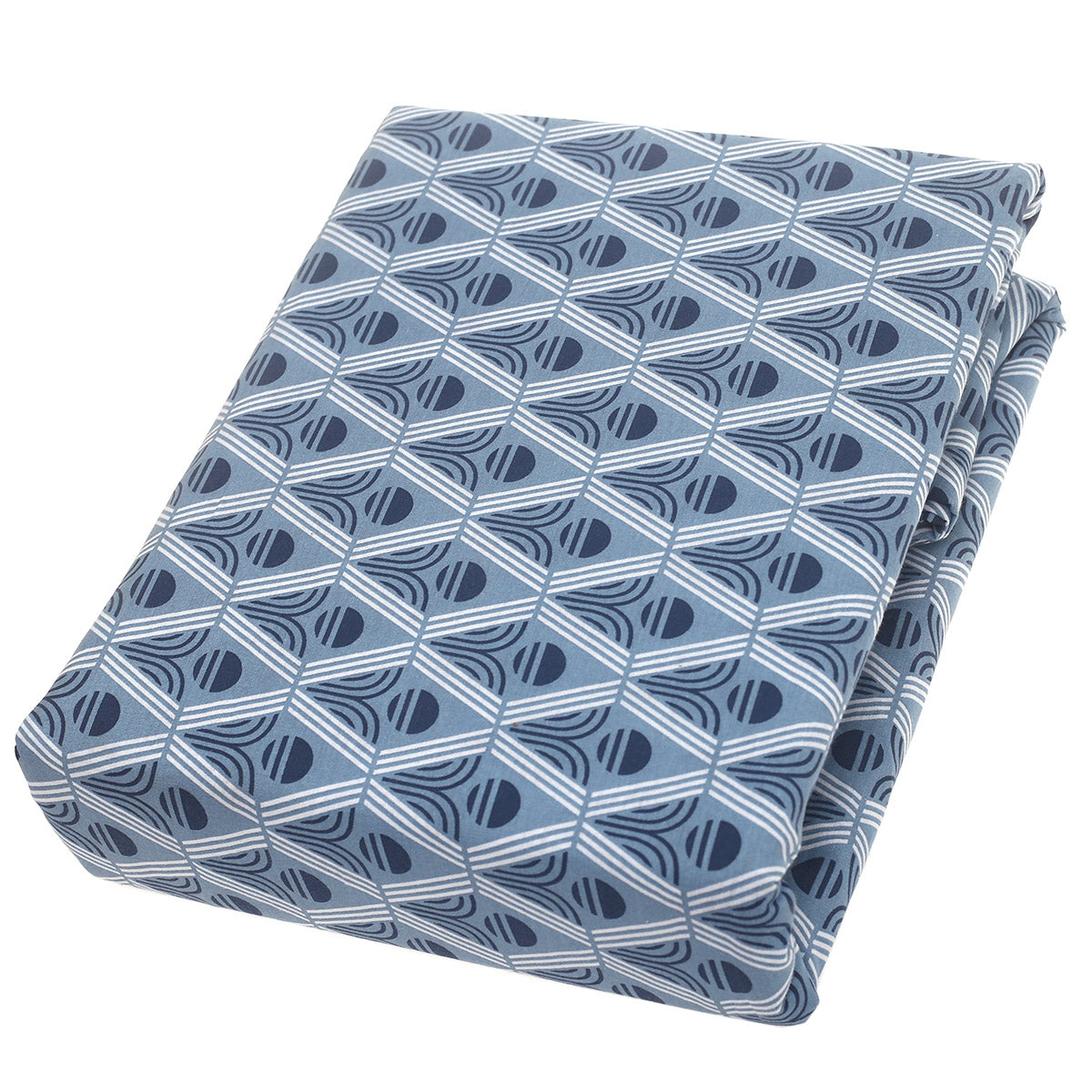 Blue Patterns Double Quilt Cover 90x96" Cotton