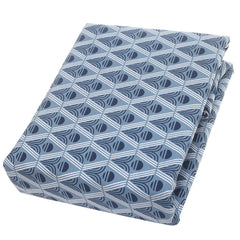 Blue Patterns Double Quilt Cover 90x96" Cotton