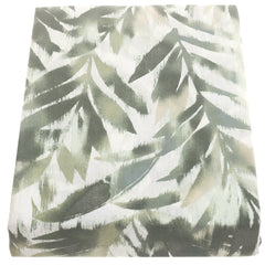 Double Bed Sheet Cotton Green & White 96X102" Rotary Printing