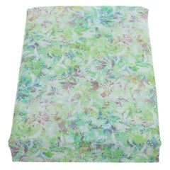 Double Bed Sheet Percale Green & Purple 96X102" Digital Print