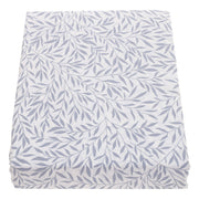 Double Bed Sheet Percale White & Grey 96X102" Rotary Printing - Habitt