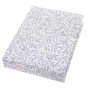 Double Bed Sheet Percale White & Grey 96X102" Rotary Printing - Habitt
