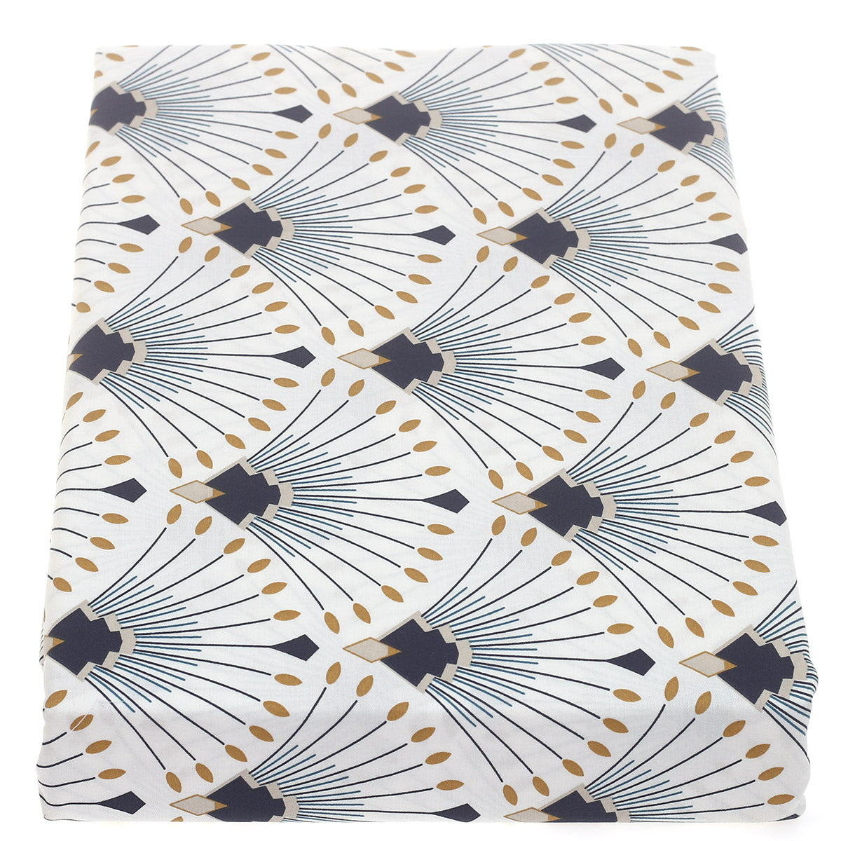 Double Bed Sheet Satin Black & White 96X102" Rotary Printing