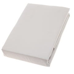 Double Bed Sheet Satin Light Grey 96X102" Dyed