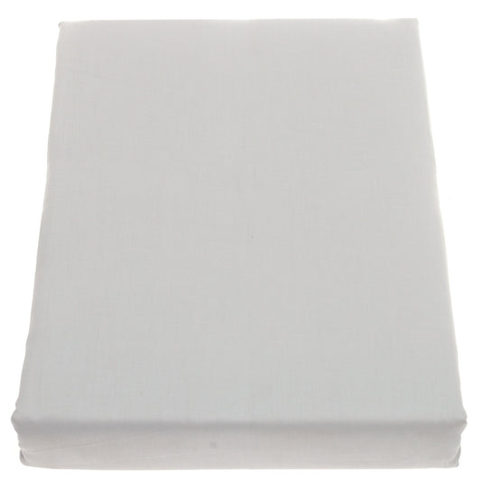Double Bed Sheet Satin Silver 96X102" Dyed
