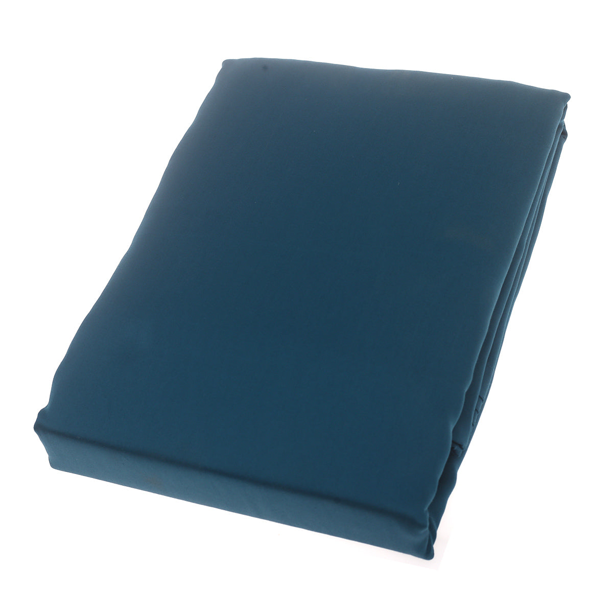 Double Bed Sheet Satin Turquoise 96X102" Dyed