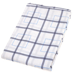Blue  Box Geometric Double Bed Sheet 90x100"
