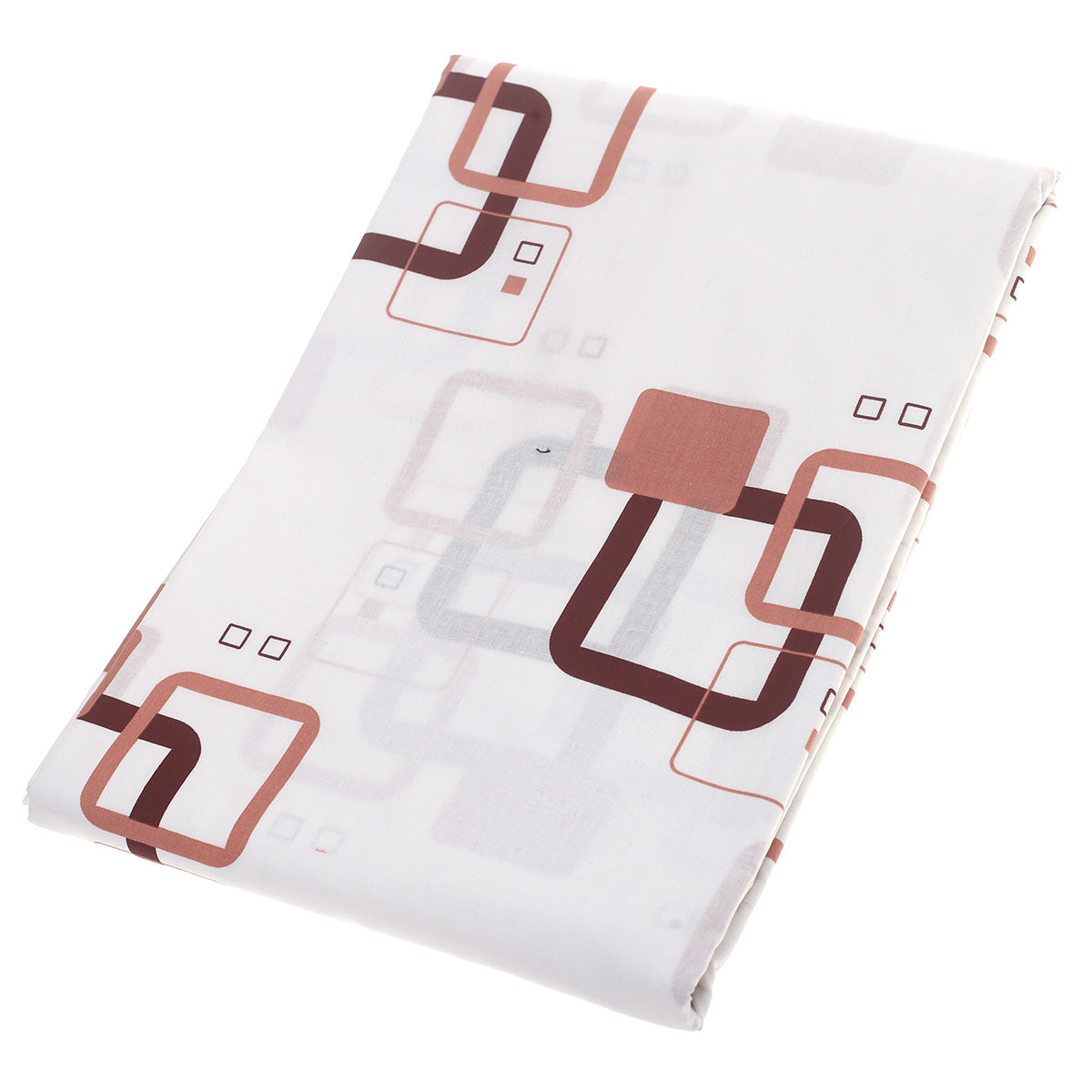Brown & Black Geometric Double Bed Sheet 90x100"