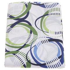 Brown & Blue Circle Double Bed Sheet 90x100"
