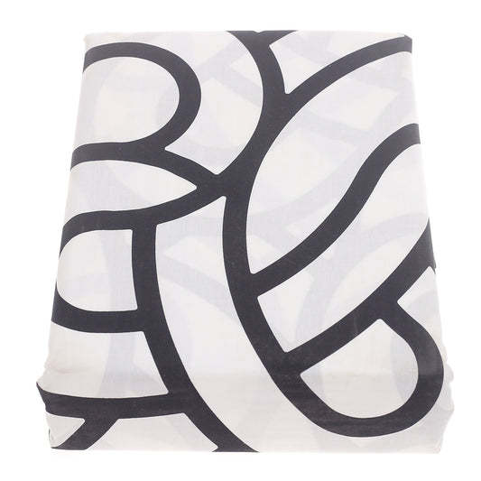 Black Geometric Double Bed Sheet Set – 6 Piece Bedding Collection