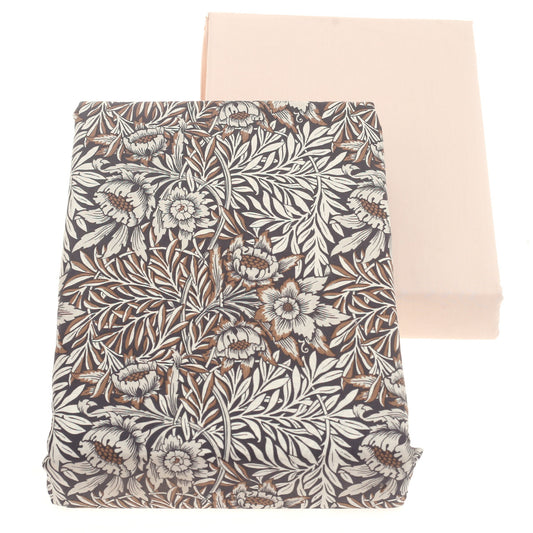 Graften Green Floral Double Bed Sheet Set – 6 Piece Bedding Collection