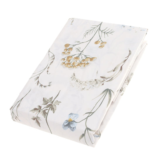 Green Leaf Single Bed Sheet – 68x96 Inches