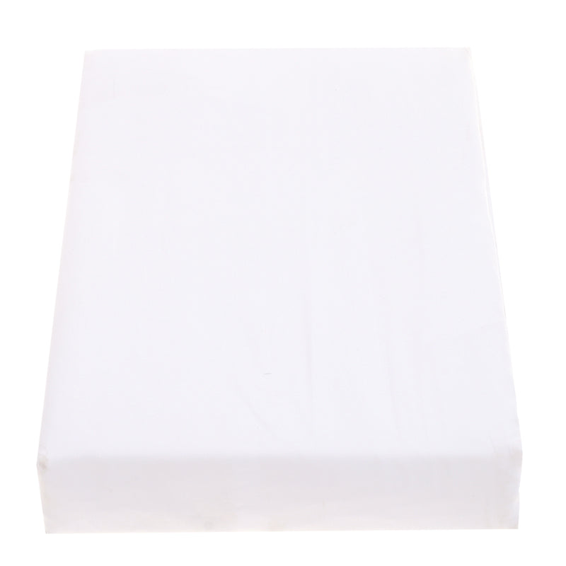 White Dyed Double Bed Sheet – 96x102 Inches - Habitt