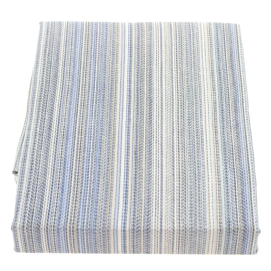 Blue Stripes Single Bed Sheet – 68x96" | 100% Cotton Comfort