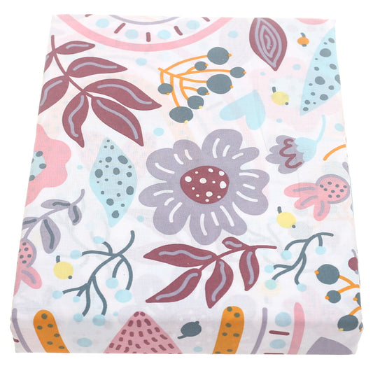 Flora Gum Single Bed Sheet 68x96" Cotton