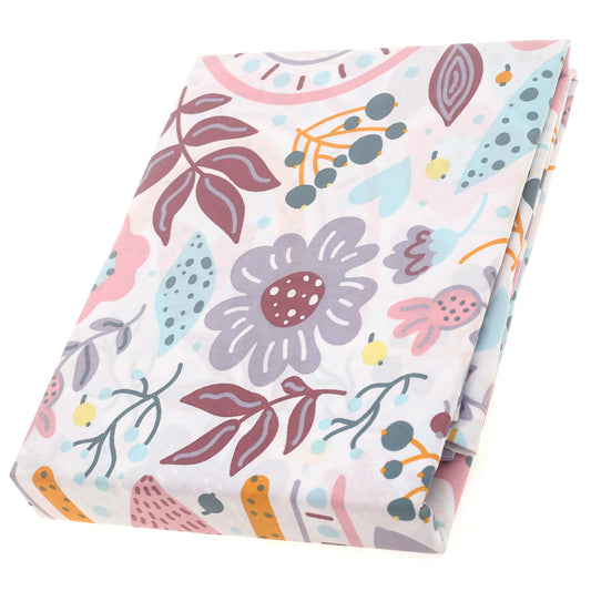 Flora Gum Single Bed Sheet 68x96" Cotton