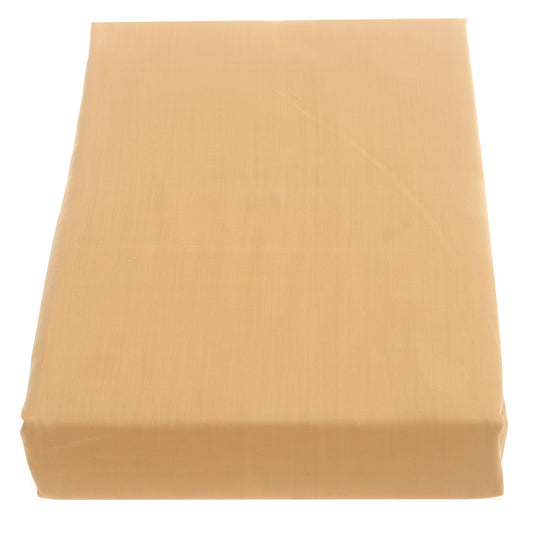 Gold Dyed Double Bed Sheet – 96x102" | Percale Cotton