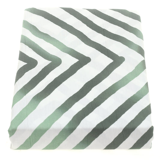 Green Diamonds Double Bed Sheet – 96x102" | Satin Finish