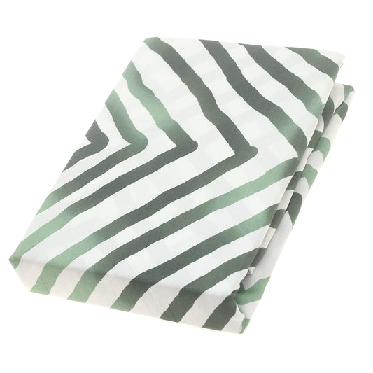 Green Diamonds Double Bed Sheet – 96x102" | Satin Finish