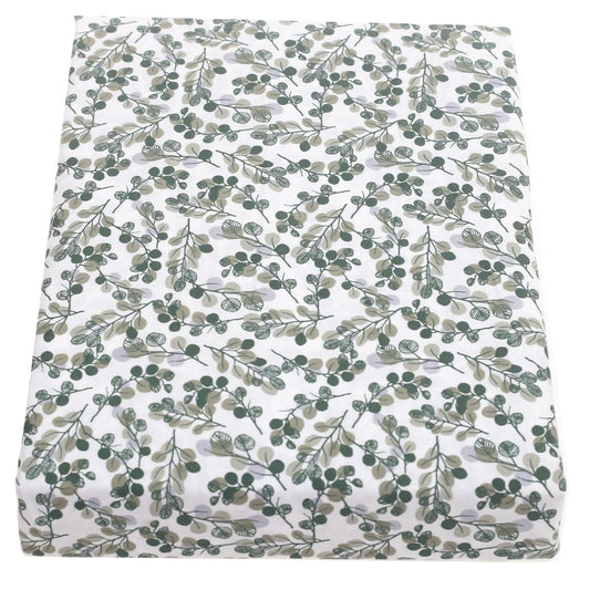 Green Jaal Double Bed Sheet – 96x102" | Satin Finish