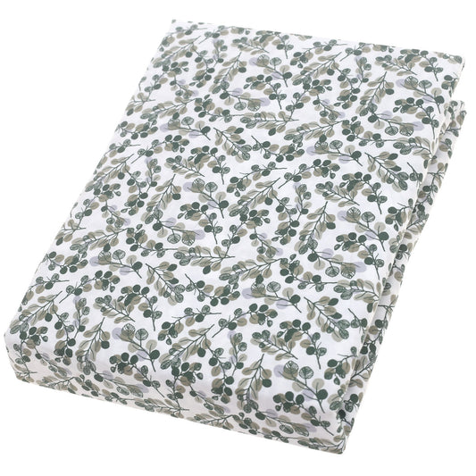 Green Jaal Double Bed Sheet – 96x102" | Satin Finish