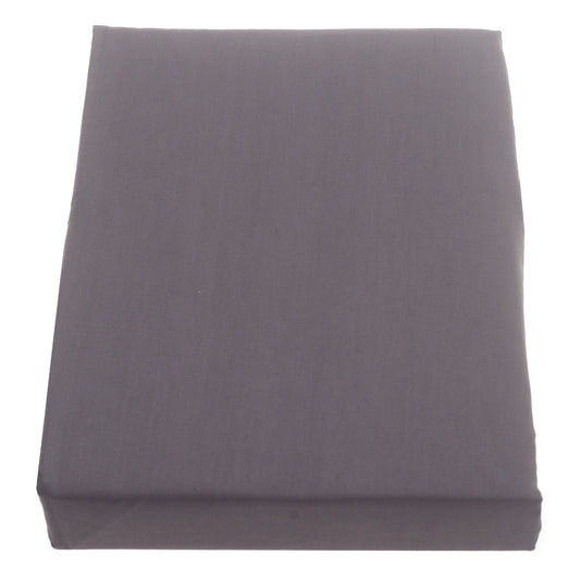 Grey Double Fitted Sheet – 72x78" | Percale Cotton