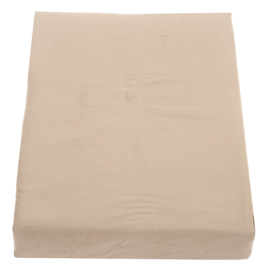 Khaki Double Fitted Sheet – 72x78" | Percale Cotton