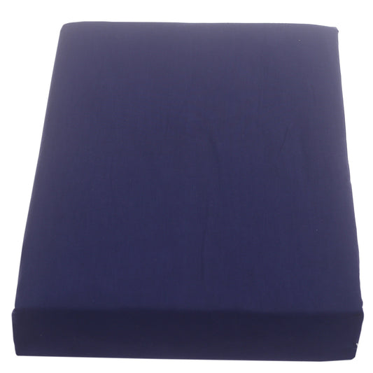 Navy Blue Dyed Double Bed Sheet – 96x102" | Percale Cotton